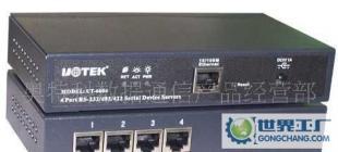 TCP/IP 到 四口 RS-232/485/422转换器 工业通信的多协议串口服务器